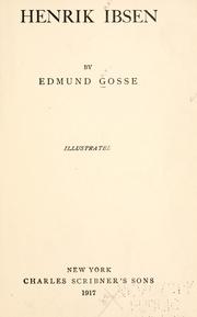 Cover of: Henrik Ibsen by Edmund Gosse