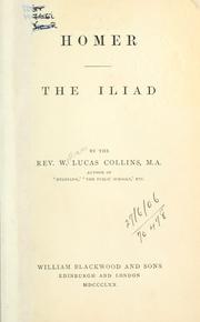 Cover of: Homer: the Iliad.