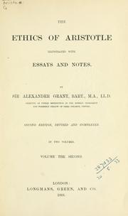 Cover of: The ethics of Aristotle by Aristotle, J. A. Smith, Joe Sachs, Robert C. Bartlett, Susan D. Collins, L H. G. ed Greenwood, Hye-Kyung Kim, Aristotle