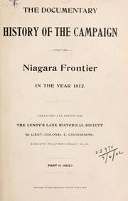 Cover of: The documentary history of the campaign upon the Niagara frontier ... by Lundy's Lane Historical Society