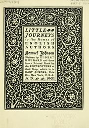 Cover of: Samuel Johnson.