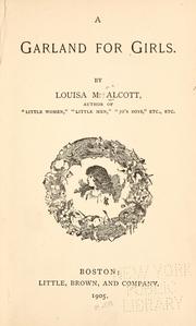 Cover of: A garland for girls by Louisa May Alcott