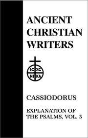 Cover of: 53. Cassiodorus, Vol. 3 by P. G. Walsh