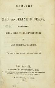 Memoirs of Mrs. Angeline B. Sears by Melinda Hamline