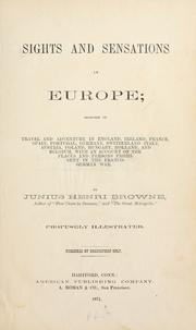 Sights and sensations in Europe by Junius Henri Browne