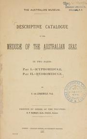 Descriptive catalogue of the Medusæ of the Australian seas by Australian Museum