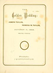 Cover of: The  golden wedding by Bayard Taylor