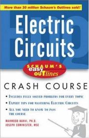 Cover of: Schaum's Easy Outline of Electric Circuits by Mahmood Nahvi, Joseph A. Edminister, Joseph Edminister