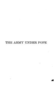 Cover of: The army under Pope by John Codman Ropes