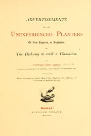 Cover of: Advertisements for the unexperienced planters of New England, or anywhere: or, the pathway to erect a plantation