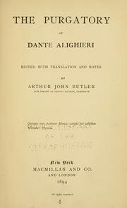 Cover of: The Purgatory of Dante Alighieri by Dante Alighieri