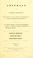 Cover of: Abstract of the answers and returns made pursuant to an act, passed in the first year of the reign of His Majesty King George IV, intituled, ''An act for taking an account of the population of Great Britain, and of the increase or diminuation thereof.''