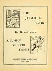 Cover of: The jumble book by David Cory, David Cory