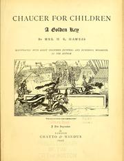 Cover of: Chaucer for children: a golden key