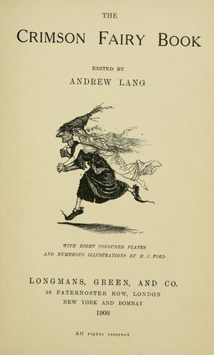 The Crimson Fairy Book by Andrew Lang