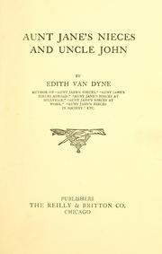Cover of: Aunt Jane's nieces and Uncle John
