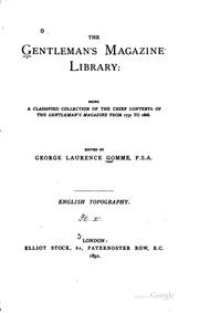 Cover of: The Gentleman's magazine library by Edited by George Laurence Gomme.