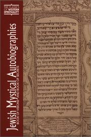 Cover of: Jewish Mystical Autobiographies by 