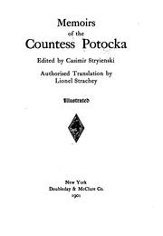 Cover of: Memoirs of the Countess Potocka by Anna Potocka