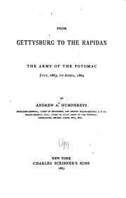 Cover of: From Gettysburg to the Rapidan. by A. A. Humphreys