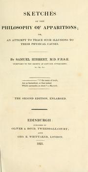 Cover of: Sketches of the philosophy of apparitions by Samuel Hibbert