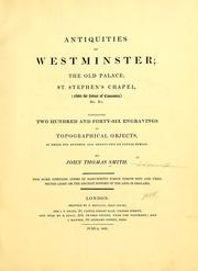 Antiquities of Westminster by John Thomas Smith