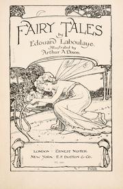 Cover of: Fairy tales by Edouard Laboulaye