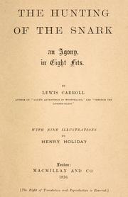 Cover of: The hunting of the snark by Lewis Carroll