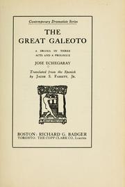The great Galeoto by José Echegaray