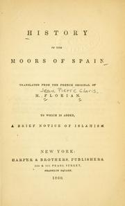 Cover of: History of the Moors in Spain by Florian