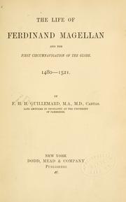 Cover of: The life of Ferdinand Magellan and the first circumnavigation of the globe, 1480-1521. by Francis Henry Hill Guillemard