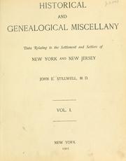 Historical and genealogical miscellany