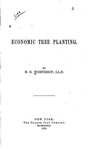 Cover of: Economic tree planting
