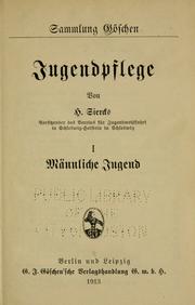 Cover of: Jugendpflege by Hans Siercks