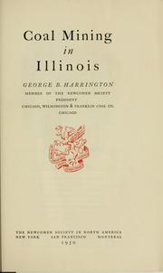 Coal mining in Illinois by George Bates Harrington