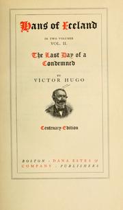 Cover of: Hans of Iceland by Victor Hugo