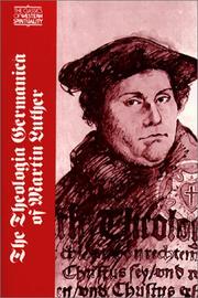 Cover of: The Theologia Germanica of Martin Luther by Franckforter.