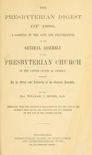 Cover of: The Presbyterian digest of 1886. by Presbyterian Church in the U.S.A. General Assembly.