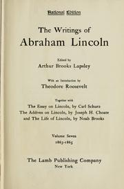 Cover of: The writings of Abraham Lincoln by Abraham Lincoln