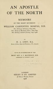 Cover of: An apostle of the North by H. A. Cody