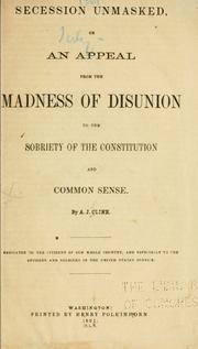 Cover of: Secession unmasked