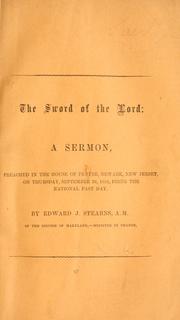 Cover of: sword of the Lord: a sermon preached in the House of prayer