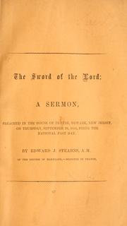 The sword of the Lord by Edward J. Stearns