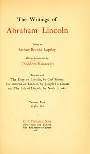 Cover of: The writings of Abraham Lincoln. by Abraham Lincoln