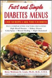 Cover of: Fast and Simple Diabetes Menus  by Wedman-St. Louis, Betty.