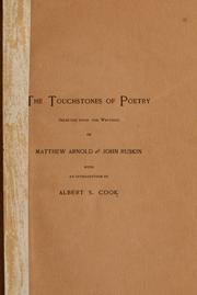 Cover of: The touchstones of poetry