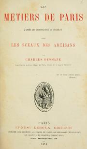 Cover of: m©Øetiers de Paris, d'apr©Łes les ordonnances du chatelet, avec les sceaux des artisa