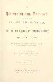 Cover of: A history of the Baptists