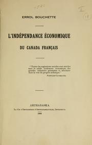 Cover of: ind©Øependance ©Øeconomique du Canada fran©ʻca