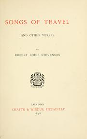 Cover of: Songs of travel and other verses by Robert Louis Stevenson